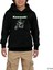 Kawaski Acro Siyah Çocuk Kapşonlu Sweatshirt 1