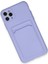 iPhone 11 Pro Max Kılıf Kelvin Kartvizitli Silikon - Lila 3