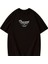 Thousand Baskılı Oversize Bisiklet Yaka T-Shirt - Siyah 2