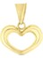 14 Ayar Kalp Altın Kolye Ucu 1