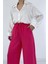 Fuşya Keten Pantolon 2