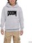 Doom Logo Gri Çocuk Kapşonlu Sweatshirt 1