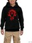 World Warcraft Logo Siyah Çocuk Kapşonlu Sweatshirt 1