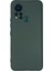 Infinix Hot 11S Kılıf Nano Içi Kadife Silikon - Koyu Yeşil 3