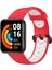 Xiaomi Redmi Watch 2 Spor Delikli Kordon - Kırmızı-Beyaz 1