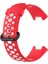 Xiaomi Redmi Watch 2 Spor Delikli Kordon - Kırmızı-Beyaz 3