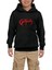 Obituary Logo Red Siyah Çocuk Kapşonlu Sweatshirt 1