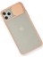 iPhone 11 Pro Max Kılıf Palm Buzlu Kamera Sürgülü Silikon - Pembe 3