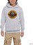 Guns N Roses Damaged Gri Çocuk Kapşonlu Sweatshirt 1