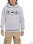 Eat Sleep Ride Gri Çocuk Kapşonlu Sweatshirt 1