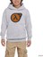 Half Life 2 Logo Gri Çocuk Kapşonlu Sweatshirt 1