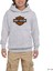 Harley Logo Gri Çocuk Kapşonlu Sweatshirt 1
