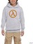 Half Life Logo Gri Çocuk Kapşonlu Sweatshirt 1