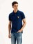 Solid Indigo Polo Tişört 2