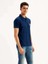 Solid Indigo Polo Tişört 4