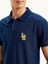 Solid Indigo Polo Tişört 5