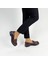 Bordo Rugan Tokalı Kadın Loafer Ayakkabı 3