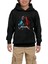 Metallica Red Blue Siyah Çocuk Kapşonlu Sweatshirt 1