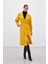 Beli Bağlamalı Uzun Kaban - Sarı 2