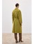 Beli Bağlamalı Uzun Kaban - Yağ Yeşili 8