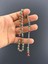Yeşil Kırmızı Pirinç Tesbih Beyzi Kesim 5,5X8MM 2