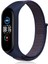 Xiaomi Mi Band 4 Hasırlı Cırtcırtlı Kordon - Lacivert-Mor 1
