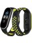 Xiaomi Mi Band 4 Spor Delikli Kordon - Siyah-Yeşil-Beyaz 1