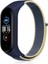 Xiaomi Mi Band 4 Hasırlı Cırtcırtlı Kordon - Sarı-Lacivert 1