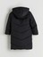 Lcw Eco Siyah Kapüşonlu Kız Çocuk Mont 4