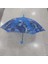 Pvc Koruma Kılıflı . Bardaklı Korumalı Erkek Çocuk Mavi Baskılı Şemsiye 1