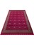 Sateen Afghan SFG03 Red Afgan Desenlerine Sahip Hav Vermez Yıkanabilir Kaymaz Tabanlı Makine Halısı 7