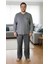 Altı Ekoseli Gri Erkek Pijama Takımı 1