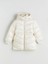 Lcw Kids Ekru Kapüşonlu Kız Çocuk Şişme Mont 4