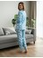 Bulut Desenli Pamuklu Pijama Takımı 2