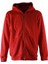 Kapüşonlu Tam Fermuarlı 3 Iplik Kırmızı Erkek Sweatshirt 5466-1 1