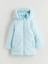 Lcw Eco Mavi Kapüşonlu Kız Çocuk Mont 1