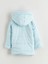 Lcw Eco Mavi Kapüşonlu Kız Çocuk Mont 4