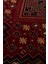 Sateen Afghan SFG01 Red Afgan Desenlerine Sahip Hav Vermez Yıkanabilir Kaymaz Tabanlı Makine Halısı 3