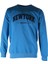 New York Baskı Mavi Erkek Sweatshirt 43236 1