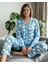 Bulut Desenli Pamuklu Pijama Takımı 1