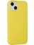 iPhone 14 Kılıf Nano Içi Kadife Silikon - Sarı 2