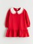Yeni Sezon Bebe Yaka Kız Çocuk Elbise 1