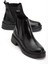 Siyah Parlak Cilt Model Bot & Bootie 4