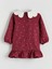 Yeni Sezon Bebe Yaka Çiçekli Kız Çocuk Elbise 2