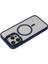 iPhone 15 Pro Max Kılıf Roblox Lens Magsafe Standlı Kapak - Lacivert 3
