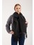 Unisex Puffy Düz Renk Şal Atkı 5
