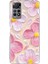 Redmi Note 12 Pro 4g Uyumlu Pembe Beyaz Çiçekler Sulu Boya Baskılı Silikon Kılıf 1