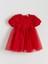 Yeni Sezon Bisiklet Yaka Kız Çocuk Abiye Elbise 1