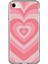 iPhone 6 - 6s Uyumlu Pembe Kalpler Baskılı Silikon Kılıf 1