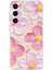 Samsung Galaxy S23 Fe Uyumlu Pembe Beyaz Çiçekler Sulu Boya Baskılı Silikon Kılıf 1